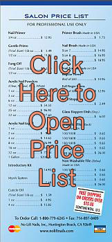 No Lift Nails - Salon Price List